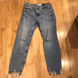 Zara distressed jeans